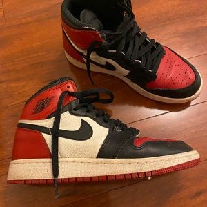 Bred Toe Jordan 1s